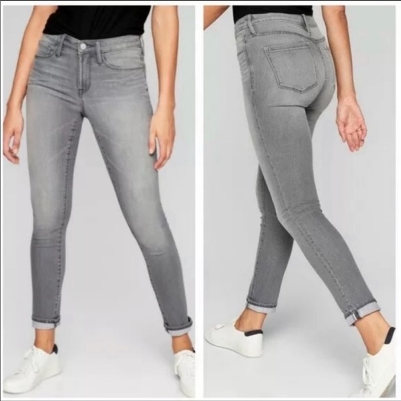 Athleta Sculptek Gray Stretch Skinny 